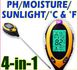 Мультифункціональний вимірник параметрів ґрунту PH300 (pH, вологість, температура, освітленість)