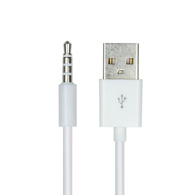 Купить Кабель-переходник PowerPlant USB AM-4pin Jack 3.5мм для iPod Shuffle, 0.15м (CA912827) в Украине