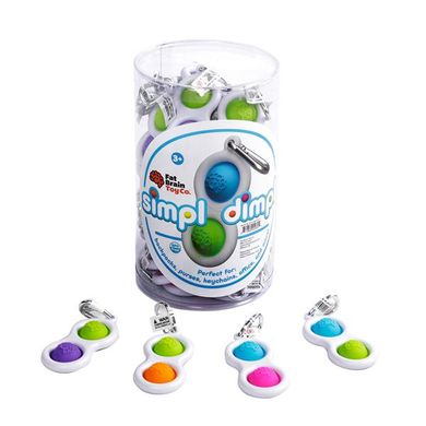 Купити Брелок-антистрес Fat Brain Toys Simpl Dimpl Кнопки 4 кольори в асорт. (F2111ML) в Україні