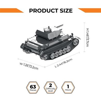 Купити Колекційна модель-конструктор Metal Time World of Tanks танк Pz.Kpfw. II Ausf. G (MT061) в Україні