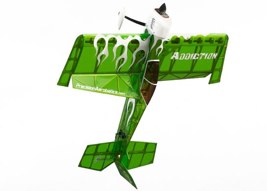 Купити Літак радіокерований Precision Aerobatics Addiction 1000мм KIT (зелений) в Україні