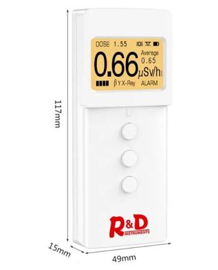 Купить Дозиметр радиометр бытовой, счетчик гейгера - прибор для измерения радиации R&D INSTRUMENTS KB 4011 в Украине