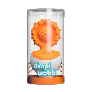 Купити Прорізувач-неваляшка Fat Brain Toys dimpl wobl помаранчевий (F2172ML) в Україні