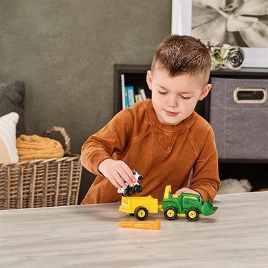 Купить Конструктор John Deere Kids Трактор с ковшом и прицепом (47209) в Украине