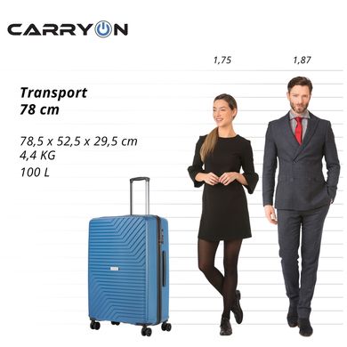 Купить Чемодан CarryOn Transport (L) Blue Jeans (502409) в Украине