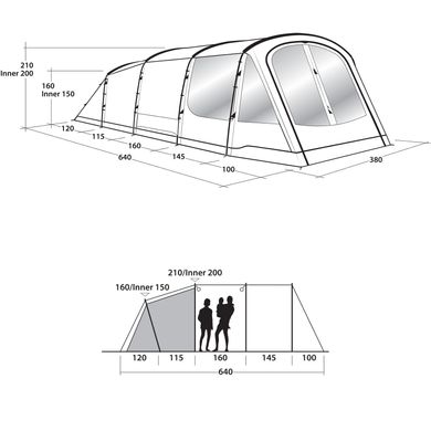 Купить Палатка Outwell Norwood 6 Зеленая (111214) в Украине