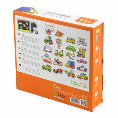 Купить Набор магнитов Viga Toys Транспорт, 20 шт. (58924N) в Украине