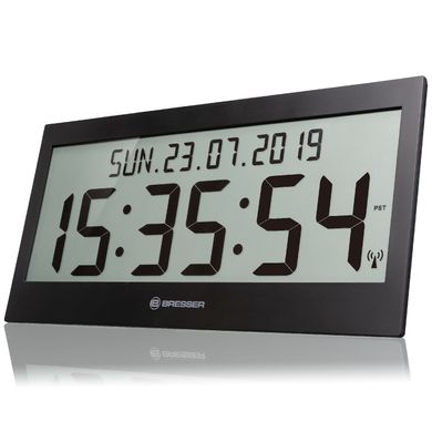 Купить Часы настенные Bresser Jumbo LCD Black (7001802CM3000) в Украине