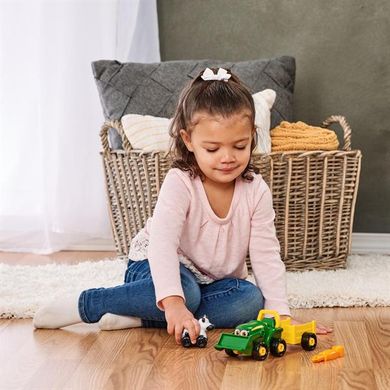 Купити Конструктор John Deere Kids Трактор із ковшем і причепом (47209) в Україні