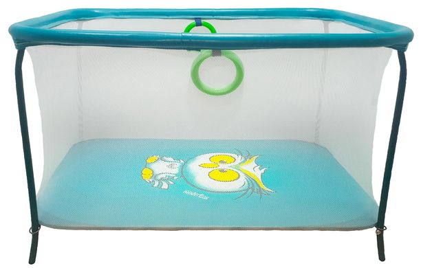 Купить Манеж детский игровой KinderBox люкс Бирюзовый (R 556) в Украине