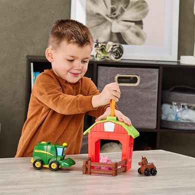 Купити Конструктор John Deere Kids Збери трактор із загоном (47210) в Україні