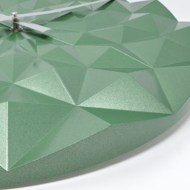 Купить Часы настенные TFA «Diamond» 60306304, 3-D форма, зеленый металлик в Украине