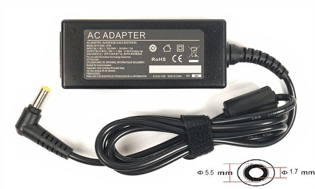 Купить Адаптер для ноутбука PowerPlant ACER 220V, 19V 30W 1.58A (5.5*1.7) (AC30F5517) в Украине