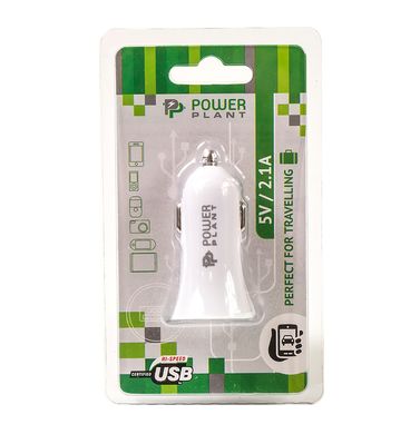 Купити Автомобільний зарядний USB-пристрій PowerPlant 2.1A (DV00DV5037) в Україні