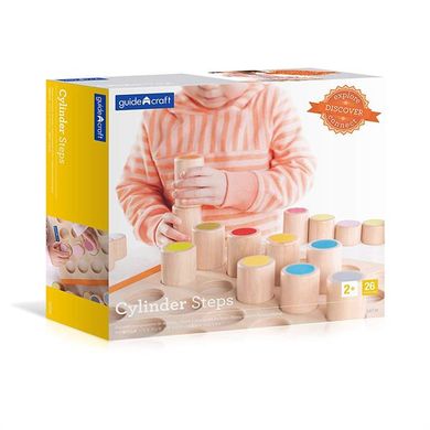 Купить Деревянный сортер Guidecraft Manipulatives Цветные цилиндры (G6734) в Украине