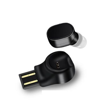 Купити Блютуз гарнітура для телефону - бездротової навушник з USB зарядної станцією Heonyirry X12, чорна в Україні