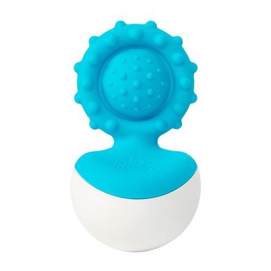 Купить Прорезыватель-неваляшка Fat Brain Toys dimpl wobl голубой (F2174ML) в Украине