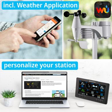 Купити Метеостанція Bresser WIFI ClearView Weather Center 7-in-1 Sensor (7002586) в Україні