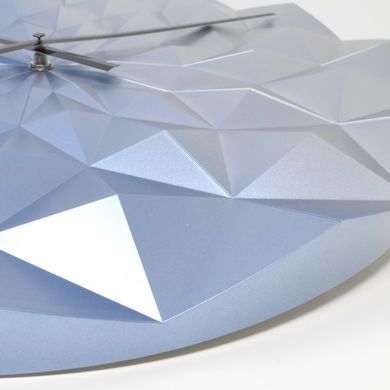 Купить Часы настенные TFA «Diamond» 60306306, 3-D форма, синий металлик в Украине