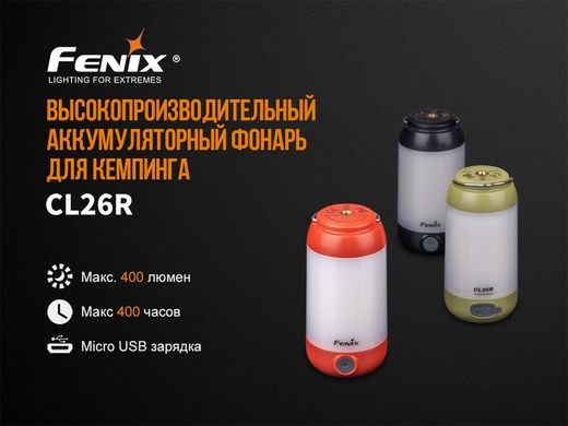 Купити Ліхтар кемпінговий Fenix CL26R зелений в Україні