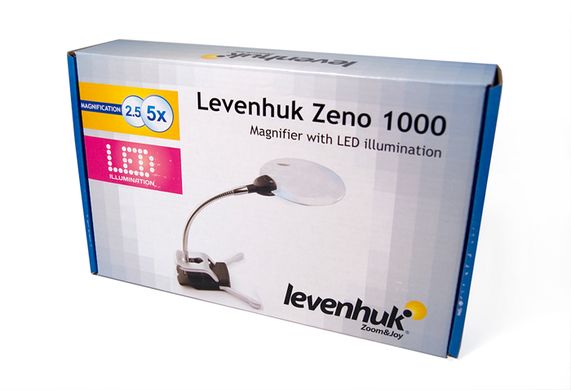 Купить Лупа Levenhuk Zeno 1000, 2,5/5x, 88/21 мм, 2 LED в Украине