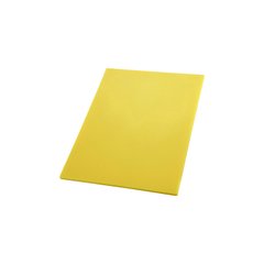 Кухонна дошка Winco пластиковая 38х50х1.25 см Желтая (01084)