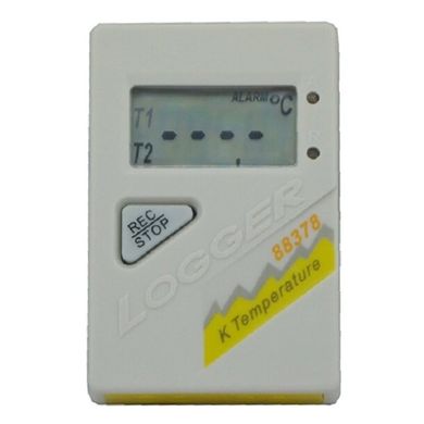 Купить Двухканальный логгер температуры с термопарой К-типа AZ-88378 в Украине