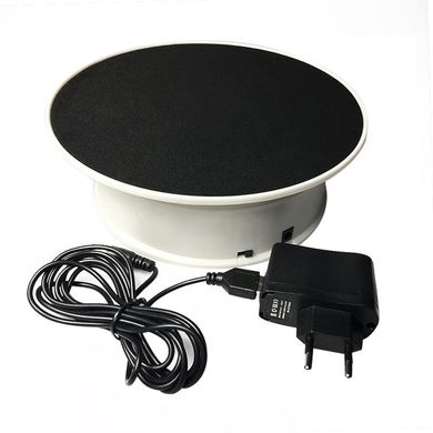 Купити Поворотний стіл для предметної зйомки і 3D фото Heonyirry C366, діаметр 20 см, чорний в Україні