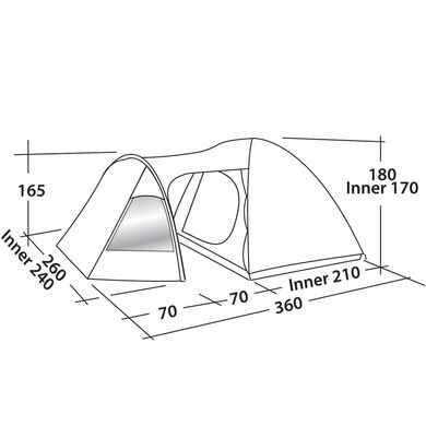 Купити Палатка Easy Camp Blazar 400 Gold Red (120400) в Україні