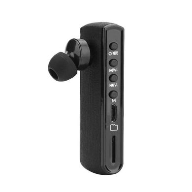 Купити Диктофон для запису дзвінків у вигляді Bluetooth гарнітури Waytronic WT-R12, запис на SD карту, MP3 плеєр в Україні