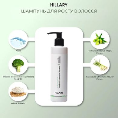 Купити Шампунь для росту волосся Hillary Hop Cones & B5 Hair Growth Invigorating, 250 мл в Україні