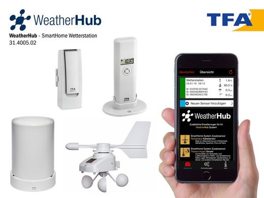 Метеостанція для смартфонів TFA WeatherHub 31400502