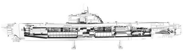 Купити Металевий 3D конструктор "Німецький підводний човен" Metal Earth MMS121 в Україні