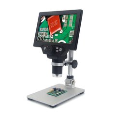 Купить Микроскоп цифровой с 7" дюймовым LCD экраном и подсветкой GAOSUO G1200HD, c увеличением до 1200X, питание от сети в Украине