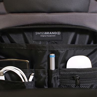 Купить Сумка-рюкзак Swissbrand Houston 21 Grey (SWB_BL21HOU603U) в Украине