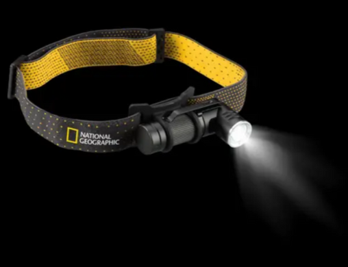 Купить Фонарь National Geographic ILUMINOS LED 450 Lm USB Rechargeable с налобным креплением в Украине