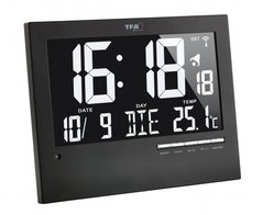 Купить Часы настенные цифровые с автоматическим подсвечиванием TFA 604508 в Украине