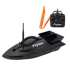 Кораблик для прикормки рыбы Flytec HQ2011 на радиоуправлении, черная кормушка