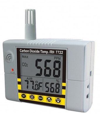 Купити Стаціонарний СО2 монітор/термогігрометр-контролер AZ-7722 в Україні