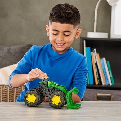 Купить Машинка Трактор John Deere Kids Monster Treads с ковшом и большими колесами (47327) в Украине