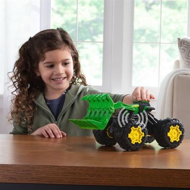 Купить Машинка Трактор John Deere Kids Monster Treads с ковшом и большими колесами (47327) в Украине