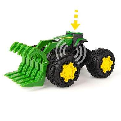 Купить Машинка Трактор John Deere Kids Monster Treads с ковшом и большими колесами (47327) в Украине