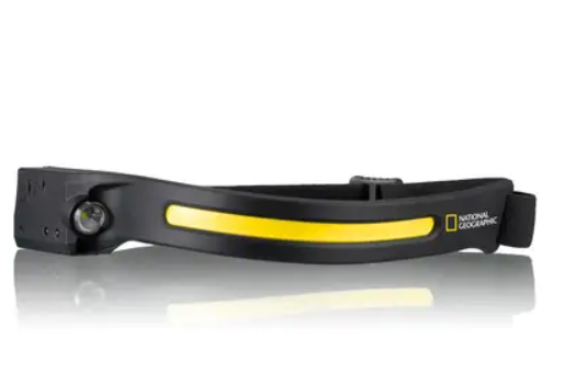 Купити Ліхтар налобний National Geographic ILUMINOS LED STRIPE 300 Lm + 90 Lm USB Rechargeable в Україні