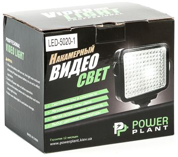 Купити Накамерне світло PowerPlant LED 5020 (LED5020) в Україні