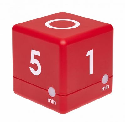 Купить Таймер-куб цифровой TFA «CUBE-TIMER» 38203905, красный, 1–2–3–5 минут в Украине