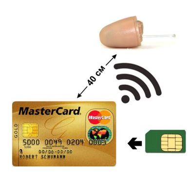 Купить Микронаушник для экзамена + GSM гарнитура в виде кредитной карточки Edimaeg NMD-330KIT (готовый комплект) в Украине