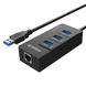 USB-хаб ORICO USB 3.0 3 порти + RJ45 (HR01-U3-V1-BK-BP) CA912742
