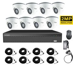 Купити Система відеоспостереження для магазину Longse XVR2008D8P200 kit HD1080P в Україні