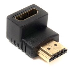 Купити Перехідник PowerPlant HDMI AF - HDMI AM, нижній кут (KD00AS1303) в Україні