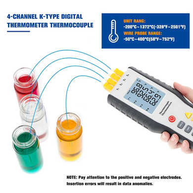 Купити Цифровий термометр (4 канали, термопари K-типу) WALCOM HT-9815 в Україні